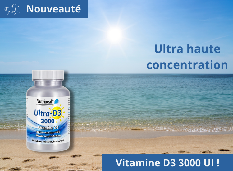 Vitamine D3 3000 UI hautement concentrée